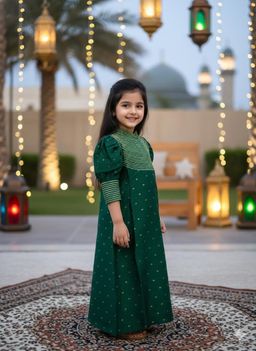 puffed sleeve jalabiya