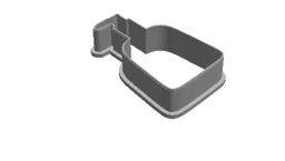 Hand soap bottle out print Cookie Cutter