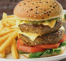 DOUBLE BEEF  CHEESE BURGER