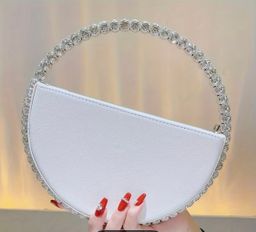 Rhinestone Round handle bag