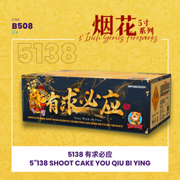 B508 |5"552 SHOOT CAKE  YOU QIU BI YING (V SHAPE) 5"552 - 有求必应 （一套4粒）