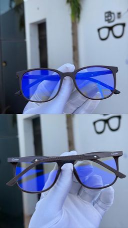 JWLE_0046 Cartier framed blue photochromic lenses eyeglasses