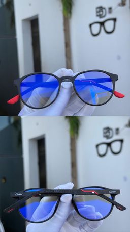 JWLE_0046 Cartier framed blue photochromic lenses eyeglasses