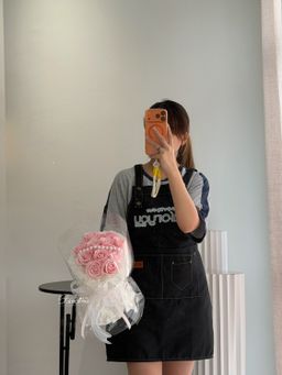 11 Stalk Soap Rose Transparent Bouquet 