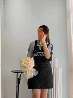 6 Stalk Soap Rose Transparent Bouquet  