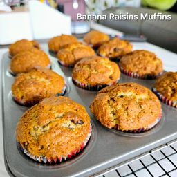 Banana Raisins Muffin (6pcs)