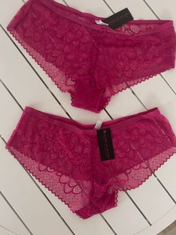 Scarlet and Raspberry lace panties