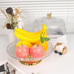 CAKE TRAY COVER STAND RIBBON 34CM