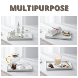 MELAMINE TRAY - 34CM WHITE 