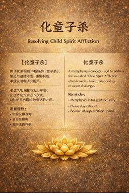 化童子杀 Resolving Child Spirit Affliction