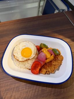 ⁠Sweet and Sour Chicken Cutlet and Fried Egg Rice 