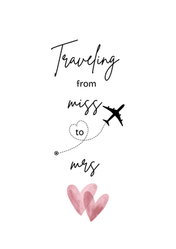 From Miss to Mrs Card