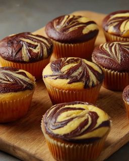 Cupcakes marbrés (x8)