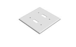 Blank Double Light Switch Cover   