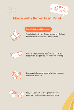 Double layer waterproof baby disposable bib 20pack / set with cute moods