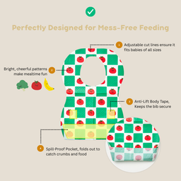 Double layer waterproof baby disposable bib 20pack / set with cute moods