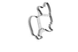 Pupillon dog out print Cookie Cutter