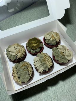 6 cupcakes 