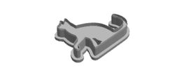 Cat 3 out print Cookie Cutter       