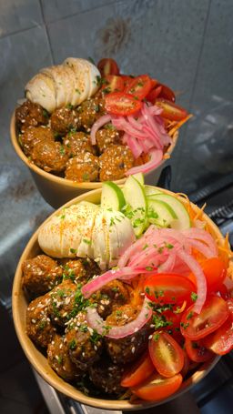 Meatballs Coated in Barbecue Sauce