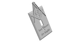 Masonic Light Switch Cover   