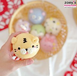CNY Chinese Zodiac Bun with Chocolate – Set A (6pcs)