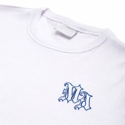 SUN TEE WHITE/NAVY BLUE
