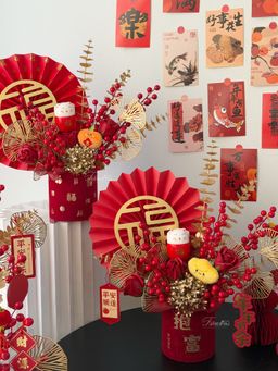 ( CNY03 ) CNY M Size Flower Basket ｜中福桶 