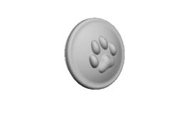 Urn Dog Paw Holder and Lid 