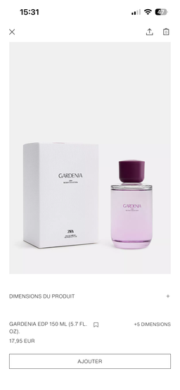 GARDENIA ZARA BLOOM COLLECTION 