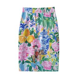 [Pre-Order] Mandarin Garden — Hip Wrap Skirt