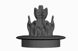 Urn Decorated Holder and Lid