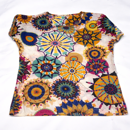 Blusa Estampada con Diseños Mandala Multicolor - Size S
