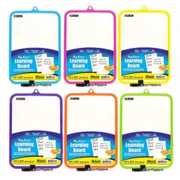 Dry Erase Board 7.4" x 10.3" w/Markers (Double Side)