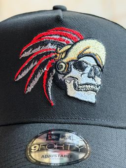New Era 9Forty - Mexico Aztec Skull Warrior Metallic Black 