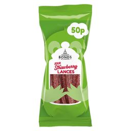 Bonds Strawberry Sour Laces 40g