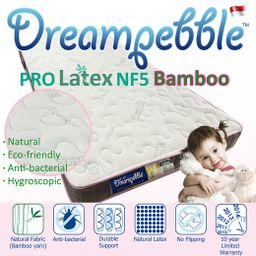Dreampebble Pro Latex NF5 Mattress (with natural bamboo covering)