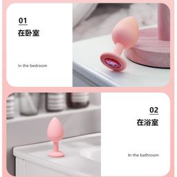 Pink Diamond Anal Silicone Plug