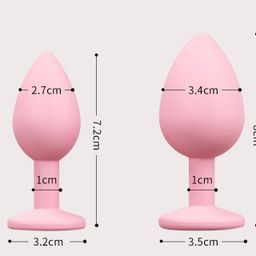 Pink Diamond Anal Silicone Plug