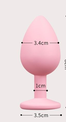 Pink Diamond Anal Silicone Plug