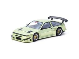 TARMAC WORKS MODEL 1/64 TOYOTA SPRINTER TRUENO AE86 WIDEBODY GREEN BY JON SIBAL