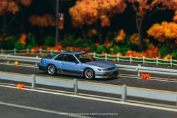 TARMAC WORKS MODEL 1/64 NISSAN SILVIA S13 VERTEX - BLUE/GREY