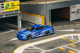 TARMAC WORKS MODEL 1/64 TOYOTA MARK II JZX100 - BLUE METALLIC