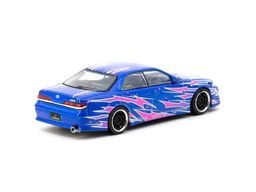 TARMAC WORKS MODEL 1/64 TOYOTA MARK II JZX100 - BLUE METALLIC