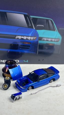 PEAKO MODEL 1/64 NISSAN SILVIA S13 - BLUE
