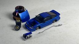 PEAKO MODEL 1/64 NISSAN SILVIA S13 - BLUE