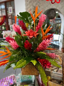 Island Radiance Tropical Basket