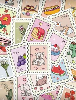 Cartoon stamps