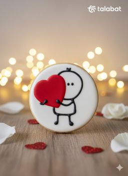 Valentines cookie single