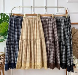 MEADOW CHECK SKIRT 